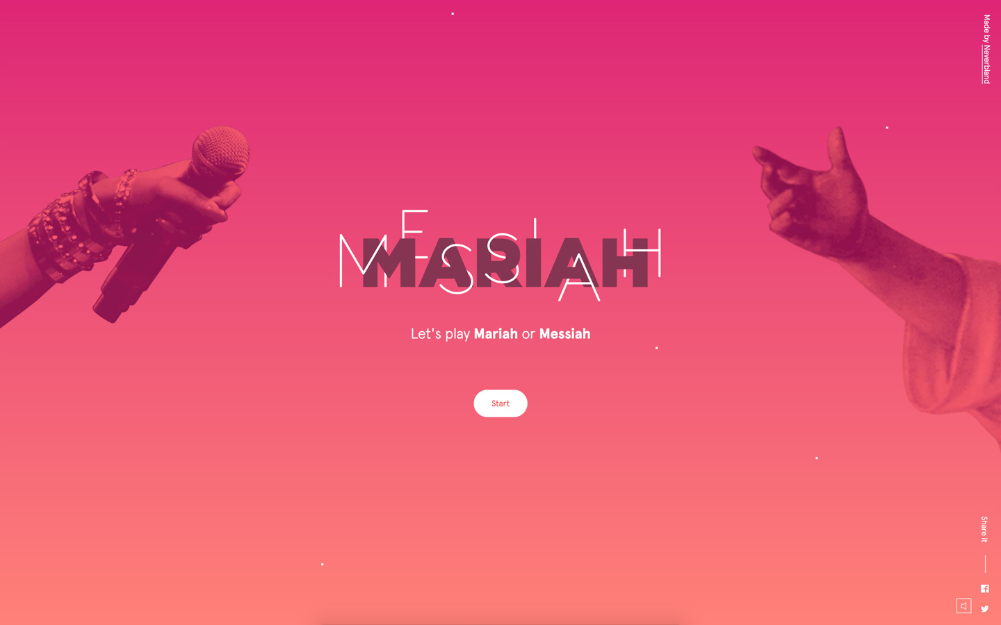 Mariah or Messiah on a Laptop Browser